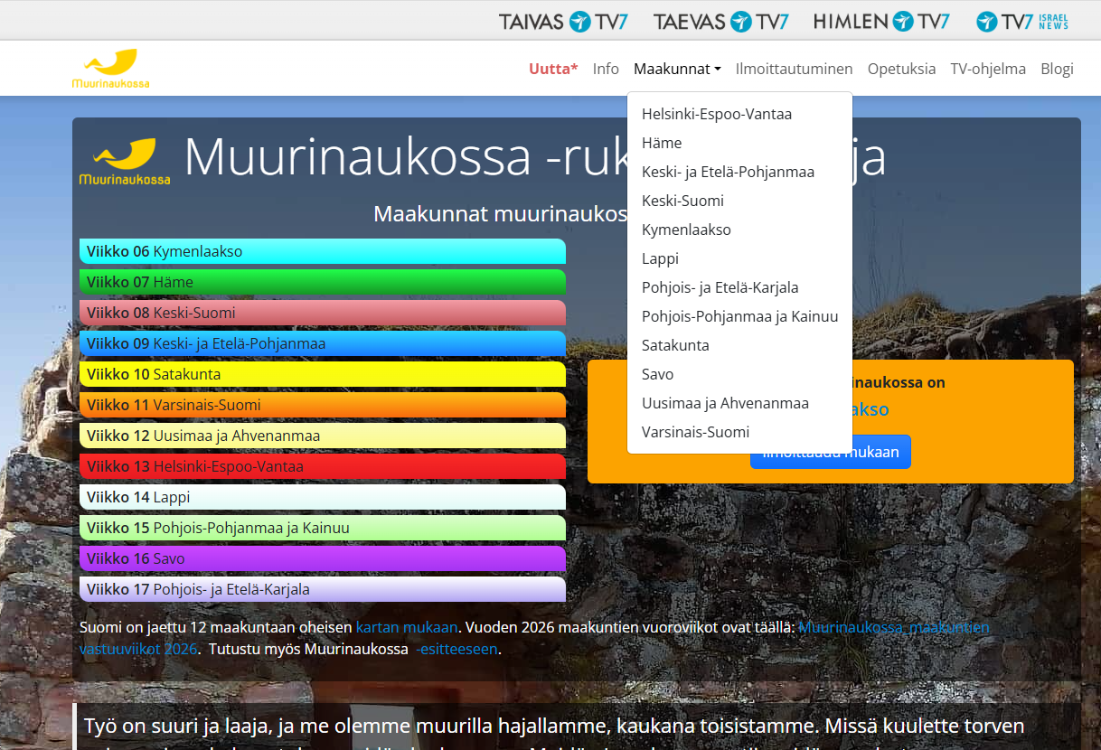 Rukousviikot vanha versio