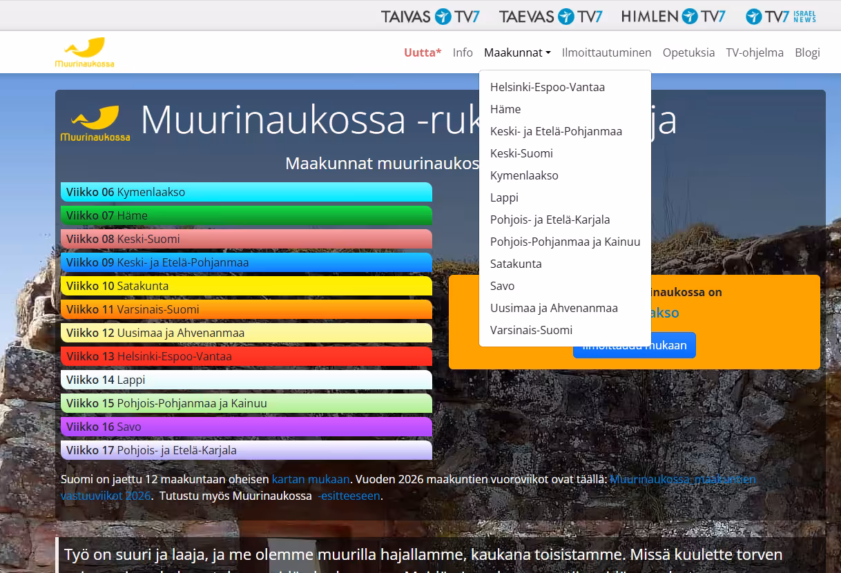 Rukousviikot vanha versio